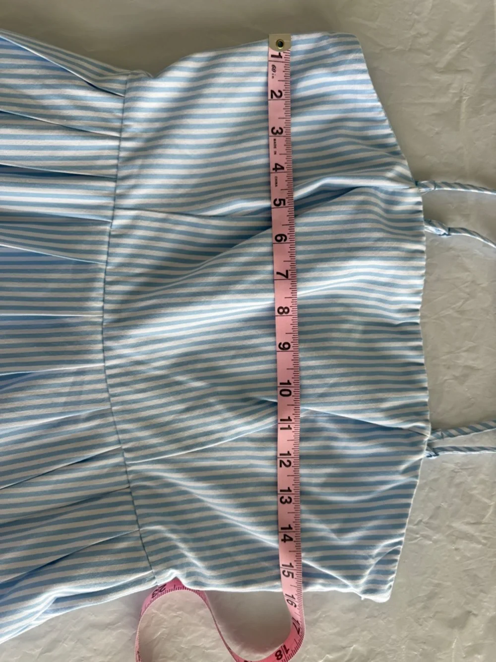 Light Blue & White Striped Maxi Dress - perfect for Mother’s Day. - Picture 3 of 7